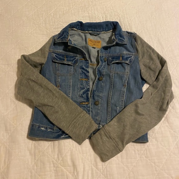 SOLD Host Pick<3 Hollister Denim Sweatshirt Jacket - Picture 6 of 12